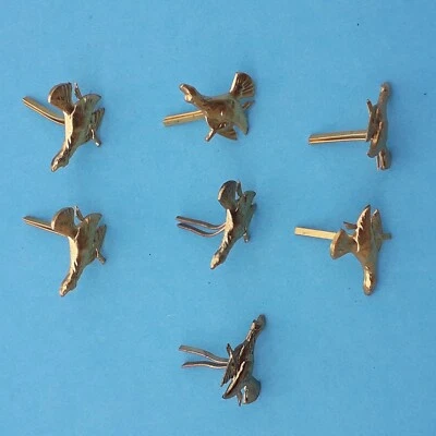 7 x vergoldete Anstecker Rebhuhn Schützen Jäger   (S4-3-18 - Bild 1 von 2