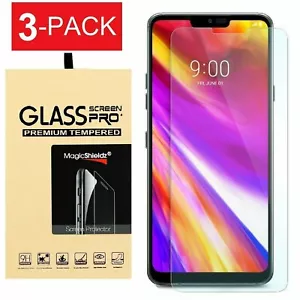 3-Pack Premium Tempered Glass Screen Protector Guard Shield For LG G7 ThinQ - Picture 1 of 5