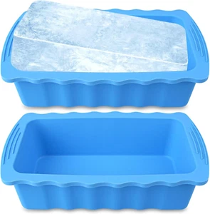 2PC Extra Large Ice Block Molds, 6LB Giant Ice Cube Molds for Plunge Lab, Ice Co - Picture 1 of 12