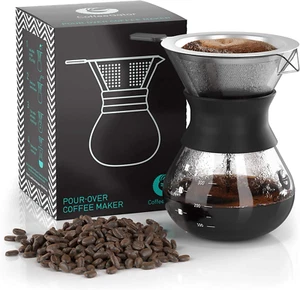 Pour over Coffee Maker - 10.5 Oz Paperless, Portable, Drip Coffee Brewer Pour ov - Picture 1 of 6