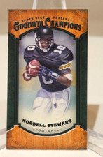 2014 Goodwin Champions KORDELL STEWART #90 GREEN Mini LADY LUCK BACK