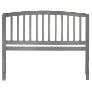 AFI Richmond Queen Wood Headboard with USB Charging Station in Gray - Picture 1 of 6