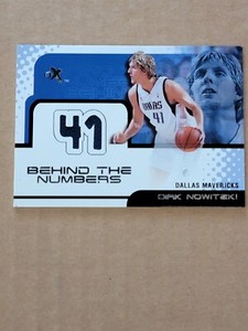 2001 - 02 Fleer E-X Behind the Numbers Dirk Nowitzki Game-Worn Jersey Card