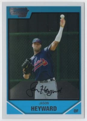 2007 BOWMAN CHROME 1ST RC JAYSON HEYWARD DODGERS R21 - Image 1 of 2