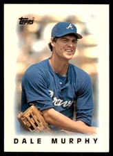 1986 Topps Major League Leaders Minis Dale Murphy 101 Baseballl Cards #37