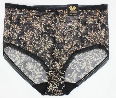  Nuevo con etiquetas Wacoal 875340 "Efecto Red" Malla con Encaje Calzoncillo Completo Panty, Leopardo Negro Foto 1 de 4
