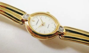 Lassale by Seiko goldfarbenes Metall 1F20-0080 mit Edelsteinen Musteruhr NICHT FUNKTIONSTÜCHTIG - Bild 1 von 5