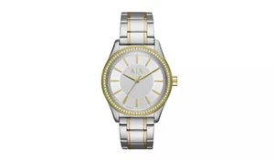 X28 AX Armani Exchange Nicolette Ladies Silver Stainless Bracelet Watch AX5446 - Picture 1 of 14