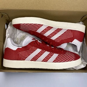 Adidas Gazelle Trainers Prime Knit Red White Size UK8 US8.5 EU42 BB5247 NEW - Picture 1 of 9