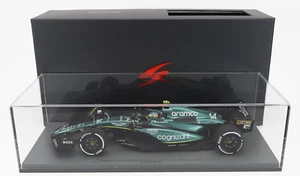 1/18 SPARK ASTON MARTIN F1 AMR23 #14 FERNANDO ALONSO BAHRAIN GP w/ DISPLAY CASE - Picture 1 of 5