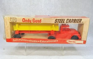 VINTAGE 1960'S ANDY GARD STEEL CARRIER TRUCK PLASTIC TOY CAR MIB - Picture 1 of 5