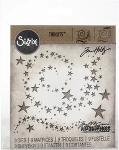 Sizzix Thinlits Dies By Tim Holtz 9/Pkg-Swirling Stars - Picture 1 of 1