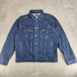 Line Of Trade Denim Jeans Trucker Jacke Herren Größe XL Blau - Bild 1 von 8