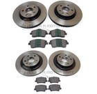 Front And Rear Brake Discs And Pads For Volvo XC40 2017-2024 (Check Disc Sizes)