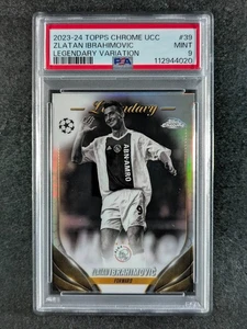 2023-24 Topps Chrome UEFA ZLATAN IBRAHIMOVIC Legendary Variation SP #39 PSA 9 - Picture 1 of 4