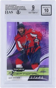 Alexander Ovechkin Capitals Signed 2021-22 Upper Deck #ES-AO #/199 BAS 9/10 Card - Picture 1 of 3