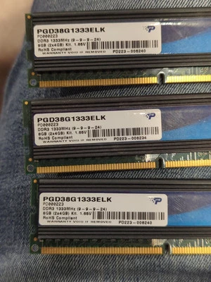 Patriot G2 Series / 12GB (3 x 4GB) / DDR3 1333Hz / PGD38G1333ELK Memory RAM - Image 1 of 2