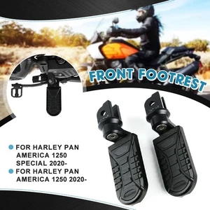 Front Footrest Rider Foot Pegs Adjustable for Harley PAN AMERICA 1250 2020- - Picture 1 of 8