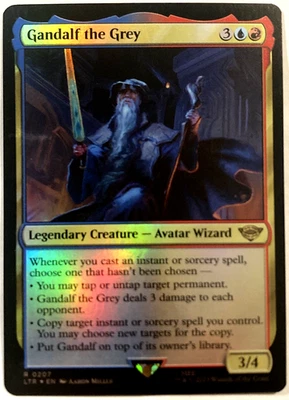 MTG Gandalf the Grey (Foil) The Lord of the Rings 207 LP - NM - Image 1 of 4