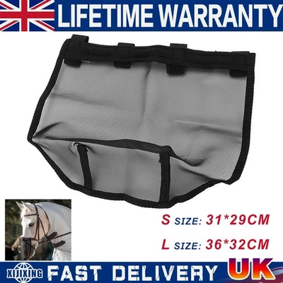 Horse Nose Net Sun Fly Mask Shield Pollen Filter Animal Nose Protection Net-UK. - Image 1 of 4