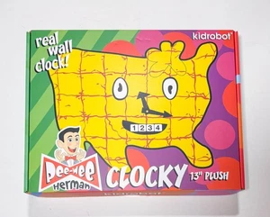 Pee-Wee's Playhouse CLOCKY 13" Plush Wall Clock Kidrobot Pee Wee Herman NIB VHTF - Picture 1 of 7