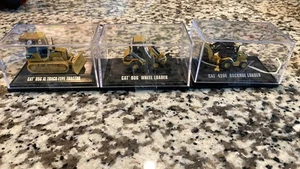 CAT 420E Backhoe Loader, 906 Wheel Loader & D5G XL Track Type Tractor Die Cast - Picture 1 of 7
