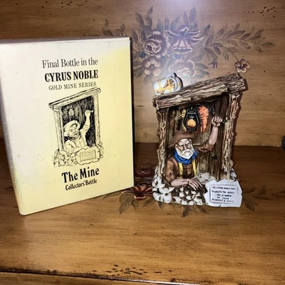 Vintage 1978 Cyrus Noble Decanter THE MINE Final Bottle Gold Mine Series Empty - Image 1 of 4