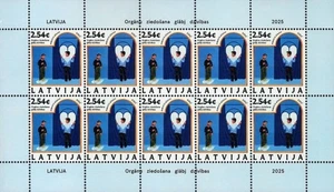 Latvia 2025 (12) Organ donation saves lives - Medicine (full sheet) - Picture 1 of 1