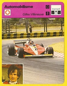 1978 GILLES VILLENEUVE - RARE French Sportscaster Trading Card in New Toploader! - Picture 1 of 7