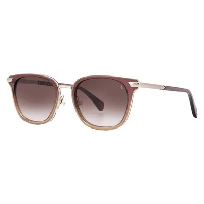 Rag and Bone Brown Gradient Square Ladies Sunglasses RNB6000S 0B3V/HA - Image 1 of 4