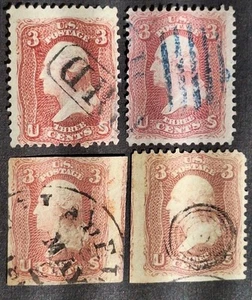 George Washington 3 Cent Circa 1861  Unknown Rare Stamps - Picture 1 of 2