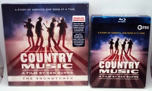 COUNTRY MUSIC A KEN BURNS FILM Blu-Ray PBS Documentary & THE SOUNDTRACK New CD - Picture 1 of 17