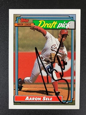 Aaron Sele 1992 Topps Red Sox In Person IP TTM Signed Auto Autograph Foto 1 de 2