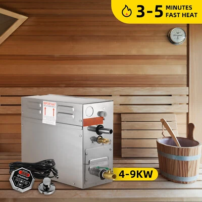 VEVOR Kit di Generatore di Vapore 4/6/9 KW con ST-135/KS-100 Controller Digitale - Immagine 1 di 2