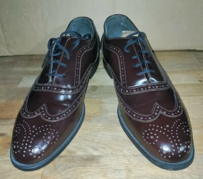 Brogues Borgonha VINTAGE Pai e Filho (F&S); Tamanho 11 D Masculino - Imagem 1 de 4