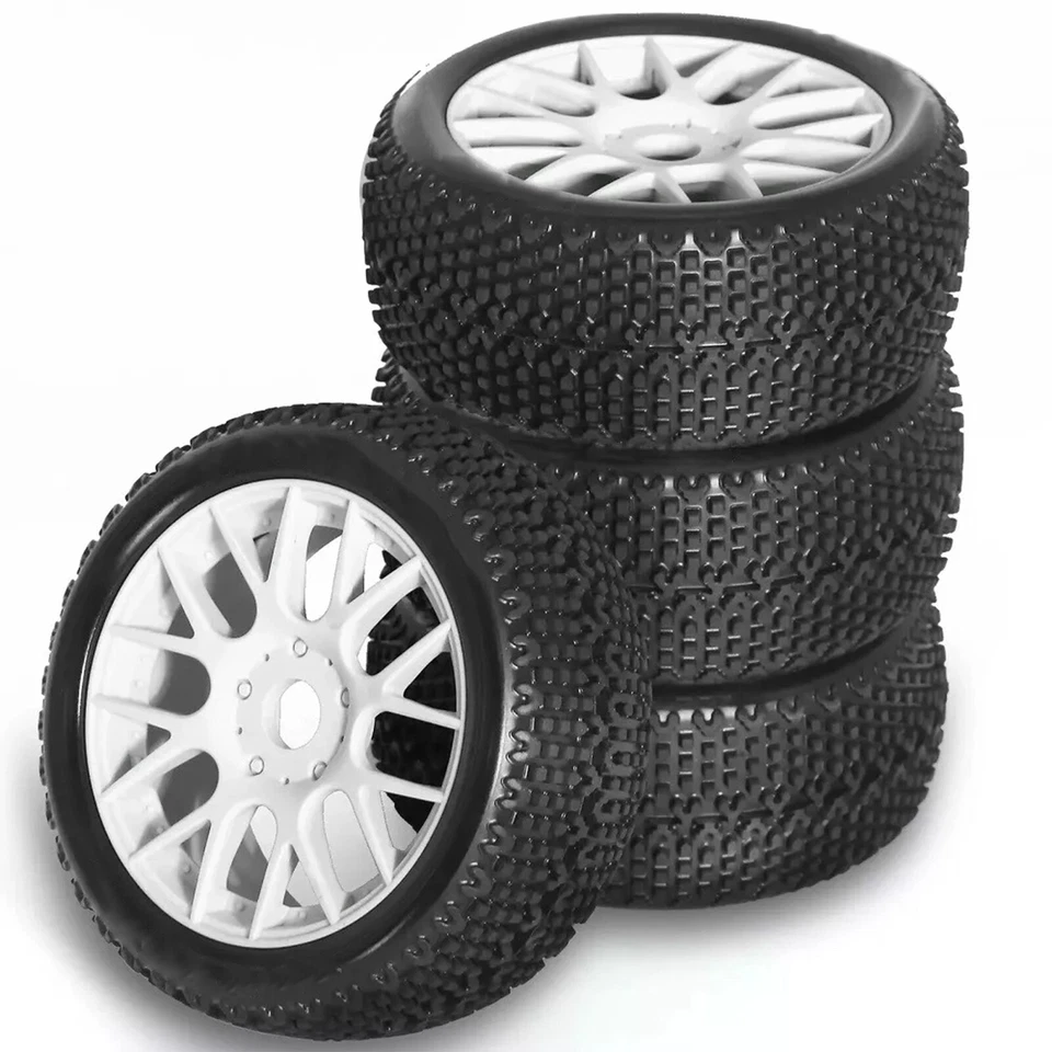 4pcs 17mm Hex TIRES & Wheels For 1/8 RC ARRMA Typhon Talion Traxxas HPI HSP Losi - Image 1 of 4