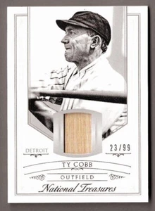 TY COBB ⭐ 2015 National Treasures GAME USED Bat Relic /99 #1 HOF Detroit Tigers - Picture 1 of 2