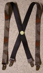 Suspenders Children 1"x30" FULLY Elastic Desert Storm Camouflage NEW Made in USA - Picture 1 of 1