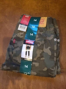 ***NEW*** Levi's Boys Camo Stretch Twill Jogger Size 14 Reg 27W x 29L - Picture 1 of 2
