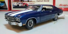 New Listing 1970 Franklin Mint 1/24 Chevy Chevelle Ss 454 -Blue/White Stripes With Tag