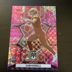 2022 Mosaic Sam Howell NFL Debut Pink Camo Rookie Commanders RC NFL Football QB - Picture 1 of 2
