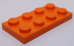 Lego 11x Orange 2 x 4 Plate - Picture 1 of 1