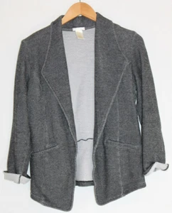 matty m black/white open cardigan - Picture 1 of 3