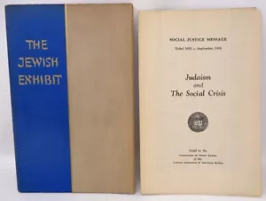 The Jewish Exhibit HC Book + Social Justice Message Leaflet 1934 - Picture 1 of 3