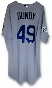 Lorenzo Bundy Game Used Jersey Dodgers Road 2014 #49 Freeway Series HZ515759 - Picture 1 of 5