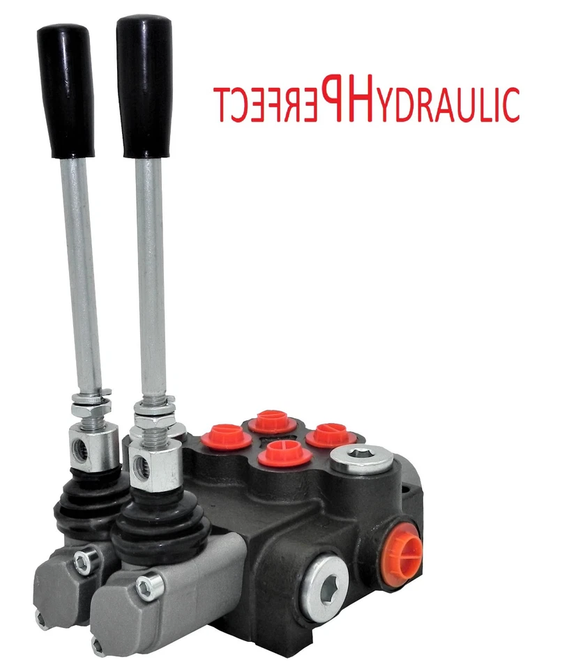 PERFECT HYDRAULIC Valvola di controllo manuale valvola a leva manuale idraulica 40L 2 velocità per cilindri a doppio effetto