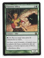 Elven flutist foil spanish of 8th edition elvish piper nm mtg