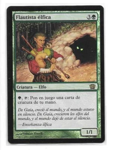 FLAUTISTA ELFICA FOIL Español Magic 8th Edition Elvish Piper NM MTG - Imagen 1 de 1