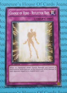 Change of Hero - Reflector Ray LCGX-EN116 Yu-Gi-Oh Tarjeta 1a Edición Nueva - Imagen 1 de 4