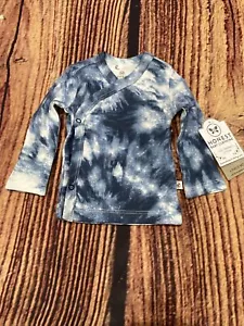 Honest Baby Clothing Boys/Girls Floral Blue Take Me Home Shirt Size Newborn - Picture 1 of 6